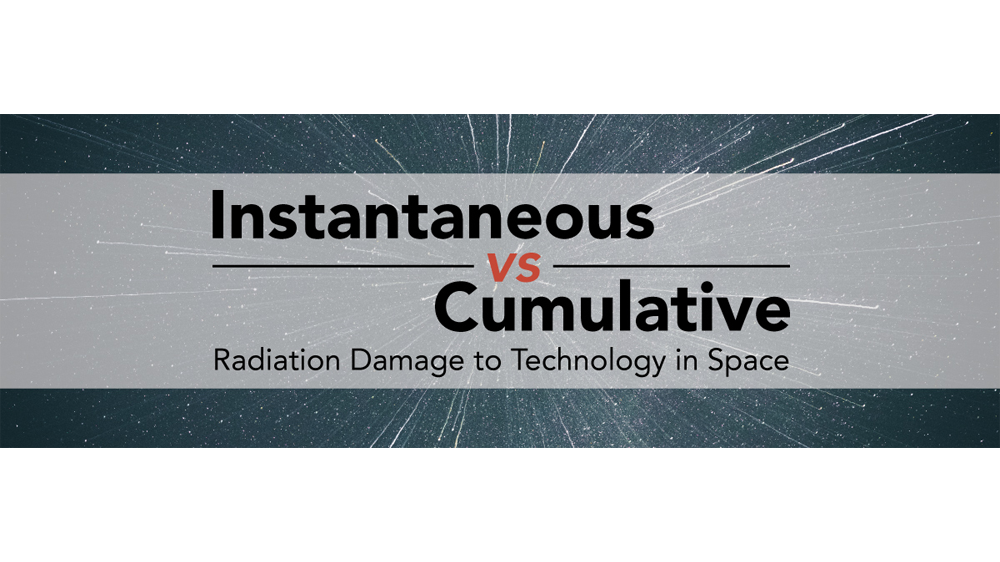 Instantaneous vs Cumulative Radiation Damage to Technology in Space